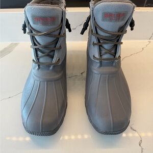 Sperry Charcoal Lace-Up Boots